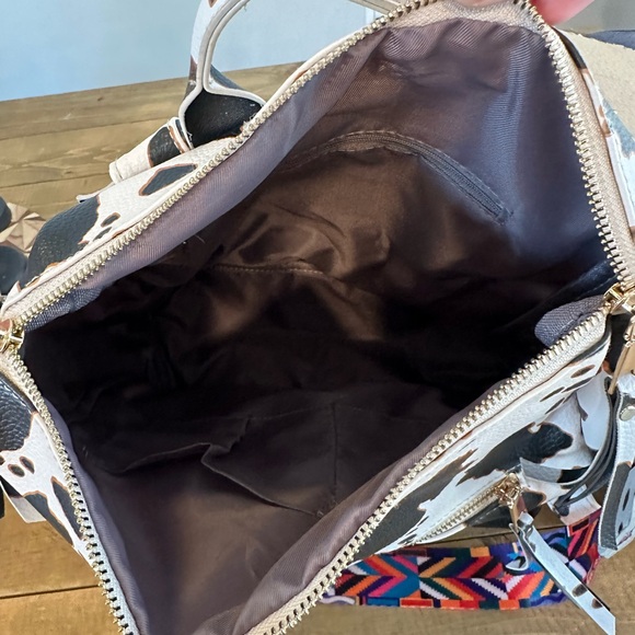 Cow Print Purse Backpack - Picture 3 of 5